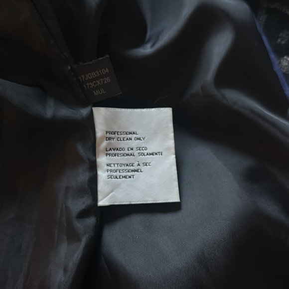 Kenneth Cole New York cheetah print button down pea  coat in size 10 - Picture 13 of 13